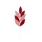 Red Velvet Stripe Leaf Spray Candy Cane Christmas Pick-XS221730